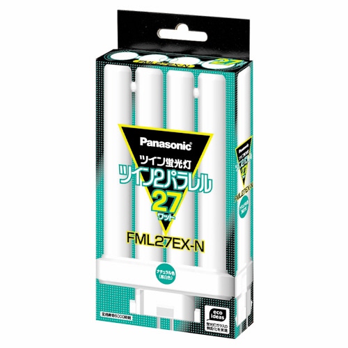 パナソニック ツイン蛍光灯 ツイン2パラレル 27W形 昼白色 FML27EX-N 1個