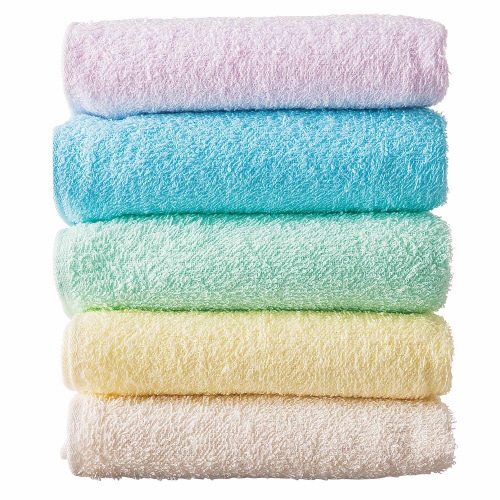 TANOSEE フェイスタオル アソート 1パック(5枚)