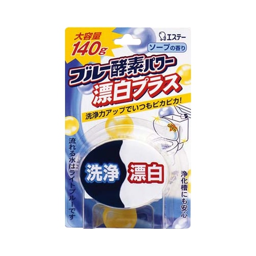 エステー ブルー酵素パワー 漂白プラス ソープの香り 140g 1個