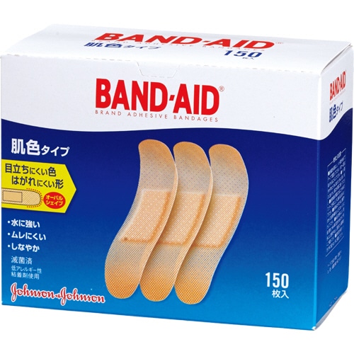 JNTLコンシューマーヘルス バンドエイド 肌色タイプ スタンダードサイズ 1箱(150枚)