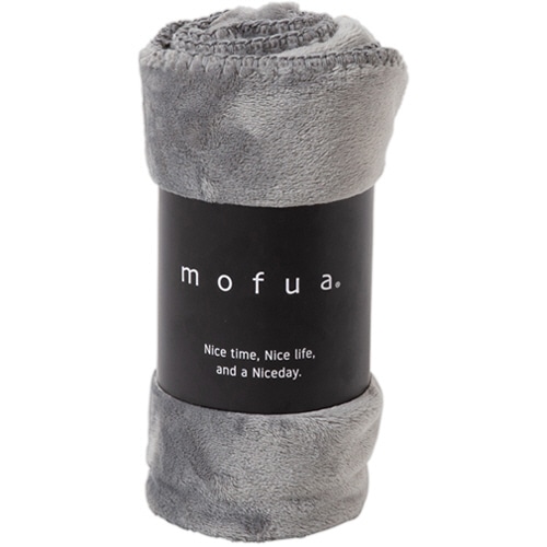 アクア ナイスデイ mofua プレミアムマイクロファイバーひざ掛け グレー 1枚
