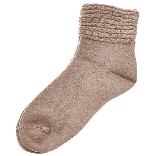 神戸生絲 ゴムなしソックス 秋冬用 婦人用 ベージュ 3111H 1足