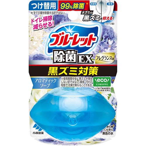 小林製薬　液体ブルーレットおくだけ　除菌ＥＸ　フレグランス　アロマティックソープ　つけ替用　６７ｍＬ　１個