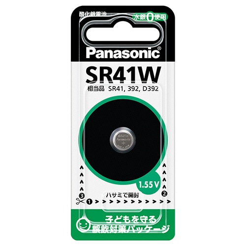パナソニック 酸化銀電池 1.55V SR41WP 1個