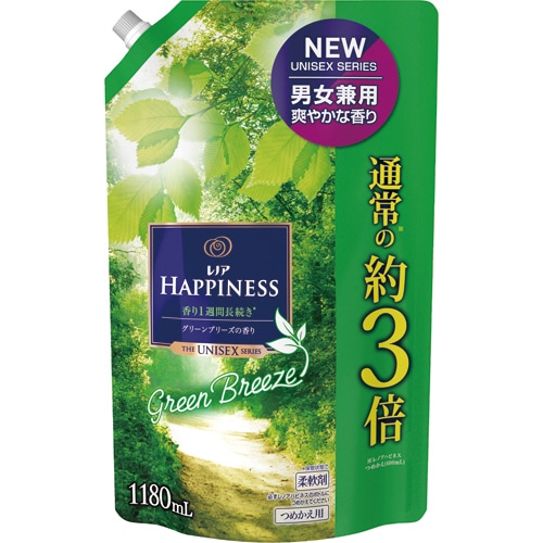 P&G レノアハピネス ユニセックス グリーンブリーズ つめかえ用 超特大サイズ 1180ml 1パック