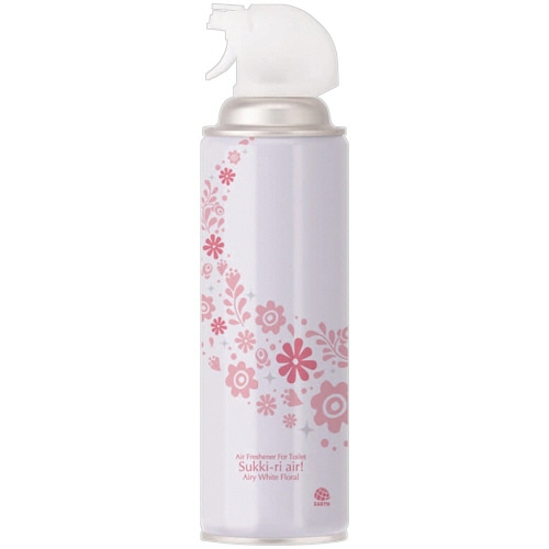アース製薬 トイレの消臭スプレー スッキーリエア! エアリーホワイトフローラルの香り 350mL 1本