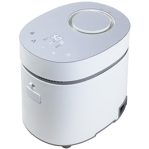 YAMAZEN スチームファン式加湿器 Steam CUBE 湿度表示 KSF-L30(W) 1台