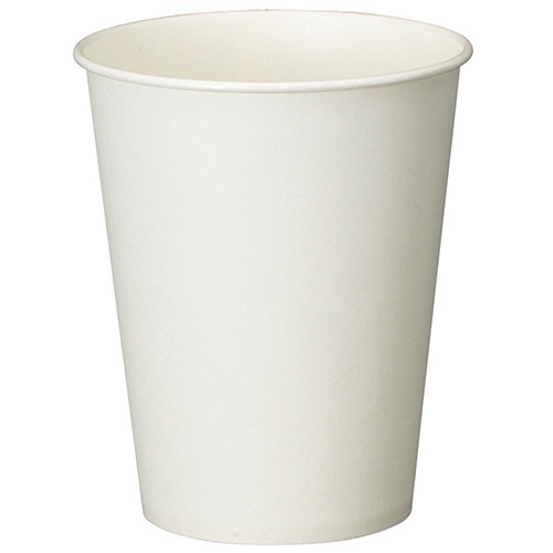TANOSEE 紙コップ ホワイト 275mL(9オンス) 1セット(2500個:100個×25パック)