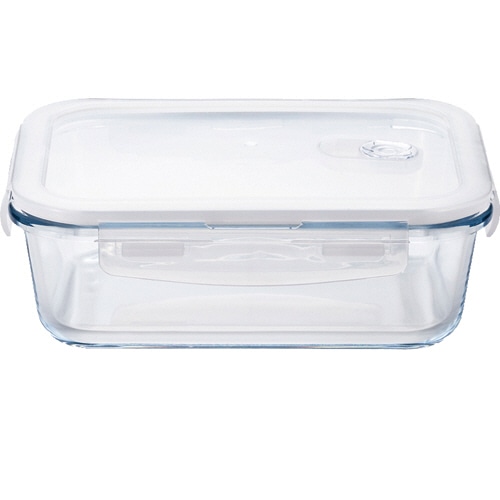 石塚硝子 ガラス保存容器 Cook-Lock 長方形 1000ml H-8765 1個