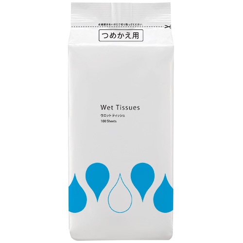 TANOSEE ウエットティッシュ ボトル詰替 1パック(100枚)