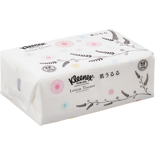 日本製紙クレシア クリネックス ローションティシューソフトパック 肌うるる 白 240組 1個