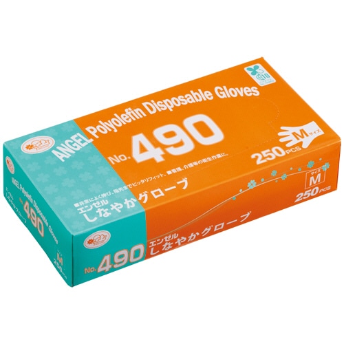 サンフラワー エンゼル しなやかグローブ No.490 M NO.490-M 1箱(250枚)