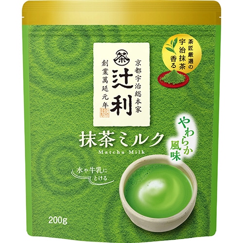 片岡物産 辻利 抹茶ミルク やわらか風味 200g 1袋