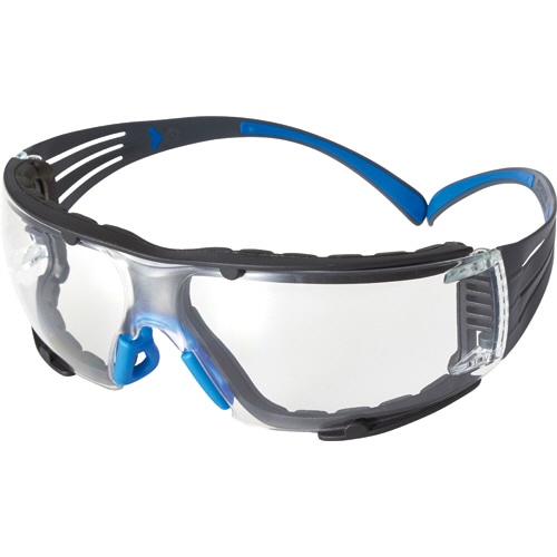 3M 保護めがね セキュアフィット クリアレンズ ガスケット付 SF401SGAF-BLU-F 1個