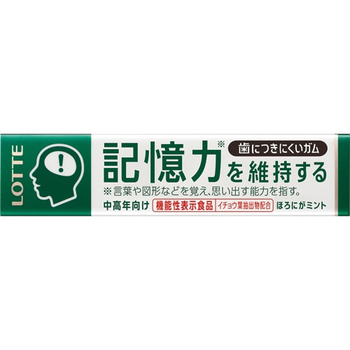ロッテ 歯につきにくいガム 記憶力を維持するタイプ 12粒 1個