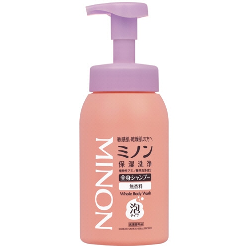 第一三共ヘルスケア ミノン 全身シャンプー 泡タイプ(しっとりタイプ) 本体 500mL 1本