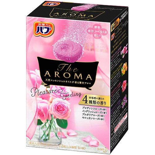 花王 バブ The Aroma プレジャーフィーリング 40g/錠 1箱(12錠:4種類×3錠)