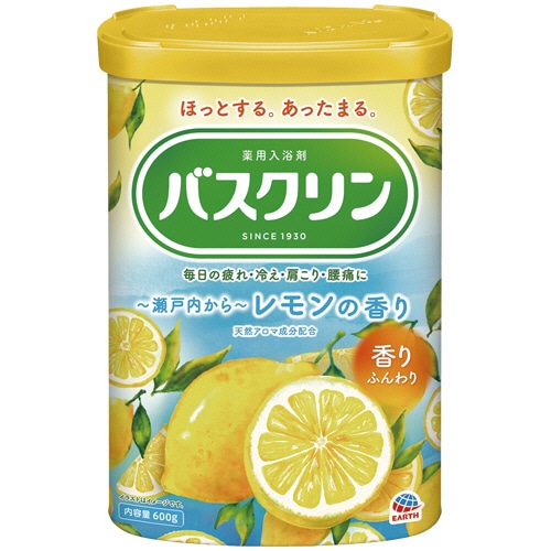 アース製薬　バスクリン　レモンの香り　６００ｇ　１本