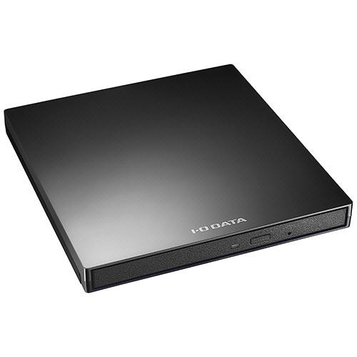 アイオーデータ USB Type-Cコネクター対応 保存ソフト付きポータブルDVDドライブ ブラック DVRP-UC8SK/H 1台