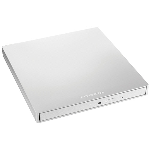 アイオーデータ USB Type-Cコネクター対応 保存ソフト付きポータブルDVDドライブ ホワイト DVRP-UC8SW/H 1台