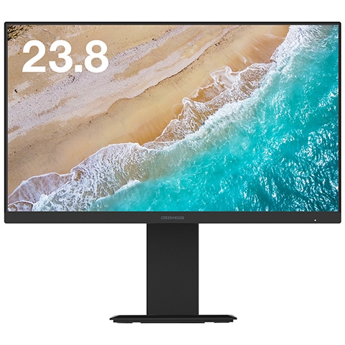 グリーンハウス　２３．８型ワイド広視野角ＬＥＤ液晶ディスプレイ　ブラック　ＧＨ－ＬＣＷ２４ＲＨ－ＢＫ　１台