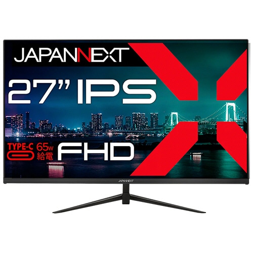 ジャパンネクスト　２７型液晶ディスプレイ（１９２０×１０８０）　２年保証モデル　ブラック　ＪＮ－ＩＰＳ２７ＦＨＤ－Ｃ６５Ｗ　１台