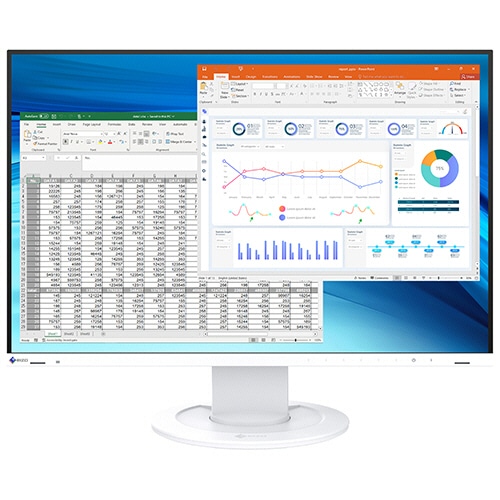 ＥＩＺＯ　ＦｌｅｘＳｃａｎ　２４．１型　カラー液晶モニター　ホワイト　ＥＶ２４１０Ｒ－ＷＴ　１台