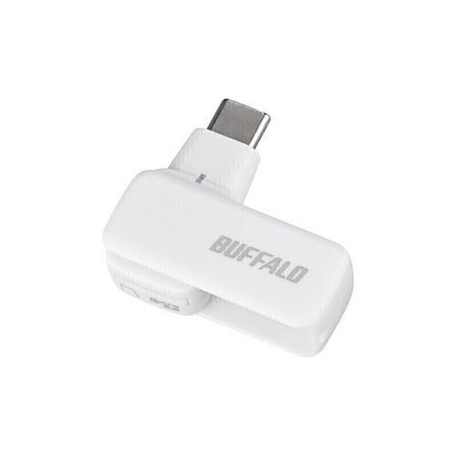 バッファロー　ＵＳＢ３．２（Ｇｅｎ１）Ｔｙｐｅ－Ｃ対応　ｍｉｃｒｏＳＤ専用カードリーダ／ライター　ホワイト　ＢＳＣＲＭ１００Ｕ３ＣＷＨ　１個