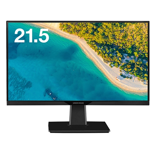 グリーンハウス　２１．５型ワイドフルＨＤ対応ＬＥＤ液晶ディスプレイ　ブラック　ＧＨ－ＬＣＷ２２Ｐ－ＢＫ　１台