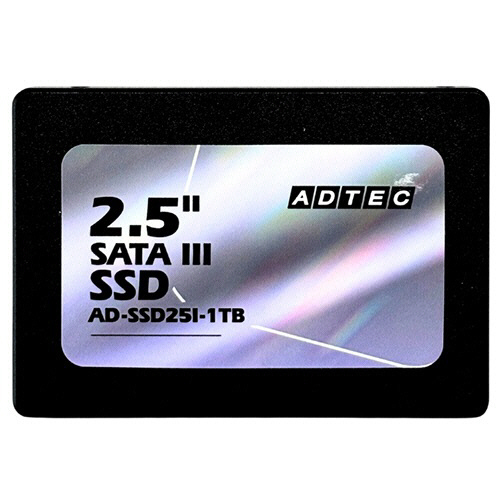 アドテック　３Ｄ　ＮＡＮＤ　ＳＳＤ　２．５ｉｎｃｈ　ＳＡＴＡ　１ＴＢ　ＡＤ－ＳＳＤ２５Ｉ－１ＴＢＴ　１枚