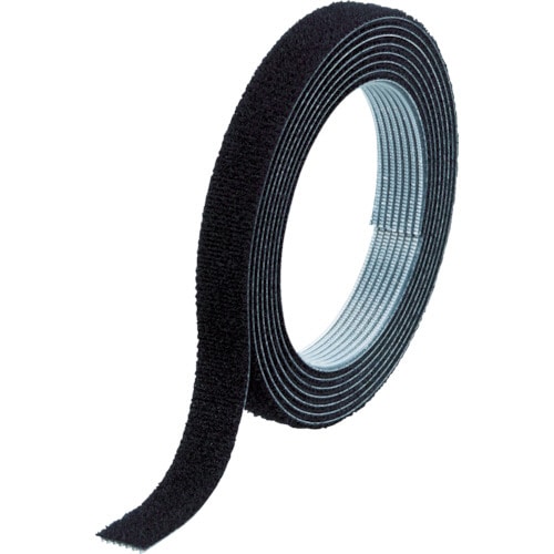 TRUSCO マジックバンド結束テープ 両面 幅10mm×長さ10m 黒 MKT-10100-BK 1巻
