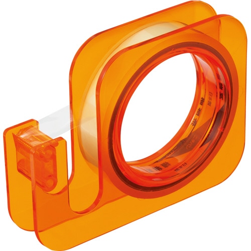 ニチバン セロテープ 大巻 ハンドカッター 18mm×20m オレンジ TC-18E13N 1個