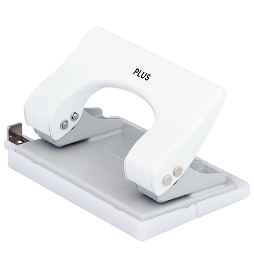 プラス 2穴パンチ フォース1/2 Sサイズ 16枚穿孔 ホワイト 紙箱入 PU-816A 1台