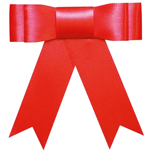 ササガワ プレーンタイリボン 赤 業務用 35-6865 1パック(50個)