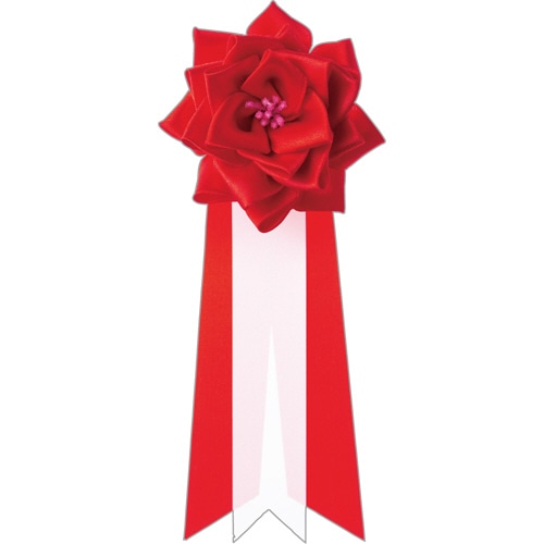 サムソン 記章 バラ3枚タレ 赤 小 RD-3 1個