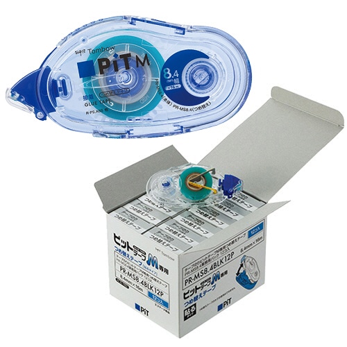 トンボ鉛筆 テープのり ピットテープM本体つめ替えセット 1セット