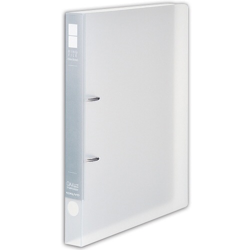 コクヨ リングファイル(スリムスタイル) クリアカラー A4タテ 2穴 220枚収容 リング内径26mm 背幅33mm 透明 フ-URFC430NT 1冊