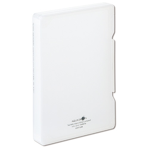 リヒトラブ AQUA DROPs ファイルケース A5L 270枚収容 背幅30mm 乳白 A-5027-1 1個