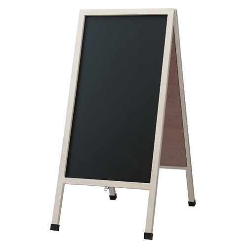 レイメイ藤井 アンティークA型ブラックボード ホワイト仕上げ Lサイズ W500×D750×H1105mm LNB118 1枚