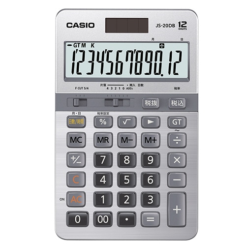 カシオ 本格実務電卓 日数&時間計算 12桁 JS-20DB-N 1台