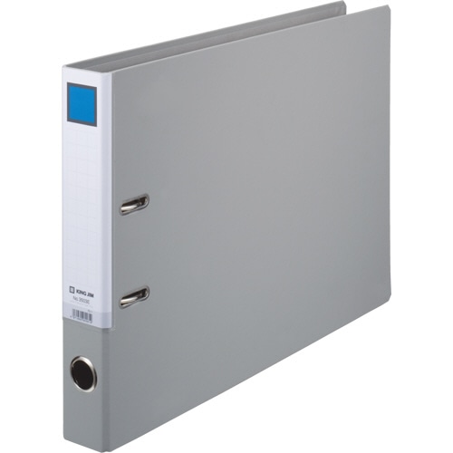 キングジム レバー式アーチファイル A3ヨコ 2穴 300枚収容 30mmとじ 背幅50mm グレー 3503E-GY 1冊