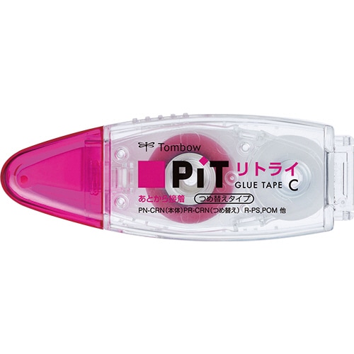 トンボ鉛筆 テープのり ピットリトライCN 本体 8.4mm×8m スタンダード PN-CRN 1個