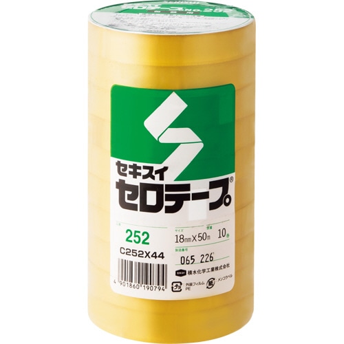 積水化学工業 セロテープ No.252 18mm×50m C252X44 1パック(10巻)