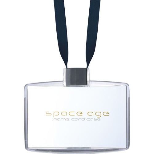 ソニック space age ネームカードホルダー 名刺サイズ ブラック EX-2604-D 1個