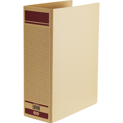 TANOSEE 保存用ファイル(片開き) A4タテ 800枚収容 80mmとじ 赤 1冊