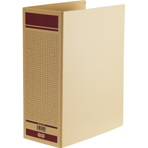 TANOSEE 保存用ファイル(片開き) A4タテ 1000枚収容 100mmとじ 赤 1冊