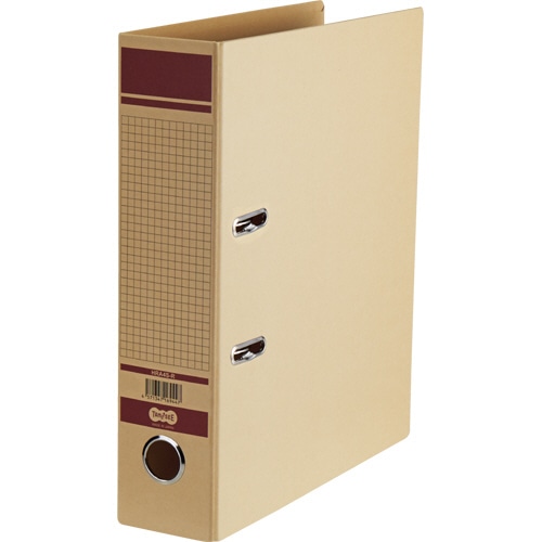 TANOSEE 保存用レバー式アーチファイル A4タテ 背幅77mm 赤 1冊