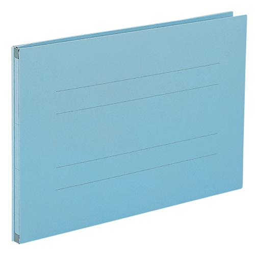 セキセイ のびーるファイル(エスヤード) A4ヨコ 800枚収容 背幅17-97mm ブルー AE-51F 1冊