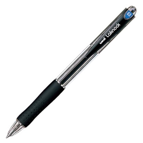 三菱鉛筆 油性ボールペン VERY楽ノック 極細 0.5mm 黒 SN10005.24 1本
