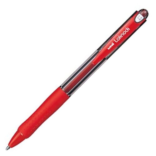 三菱鉛筆 油性ボールペン VERY楽ノック 太字 1.0mm 赤 SN10010.15 1本